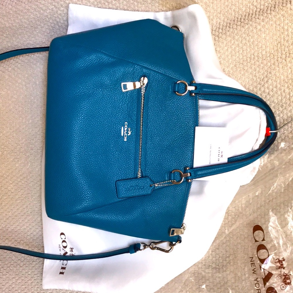 Coach pebble leather satchel
